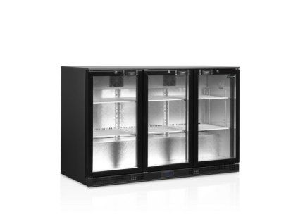 minibar prosklene kridlove dvere cerna tefcold db301h 3