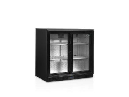 minibar prosklene posuvne dvere cerna tefcold db201s