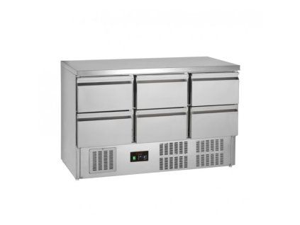 chladici stul tefcold gs365st6 drawers 6x zasuvka 1365 mm
