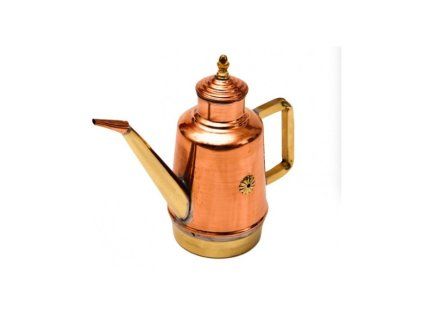 konvicka na olej medena retro styl 1 4 ltr