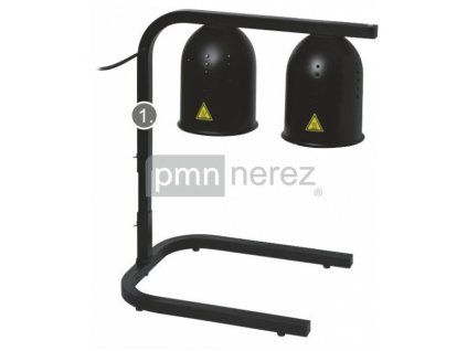 infra lampa stolni hlinik cerna