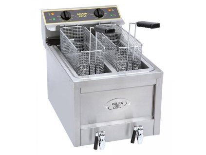 friteza vykonna elektricka rfe 8 d tri objem 2 x 8 l s vypustnym ventilem 400 v