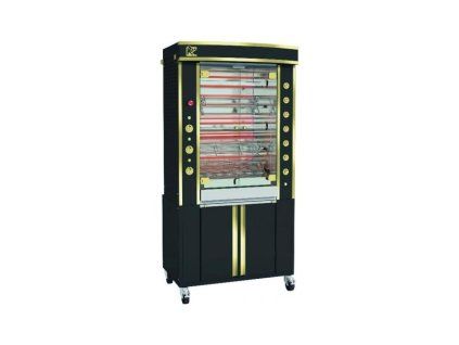 gril elektricky rotisol millenium 5mle cerny s mosaznymi prvky