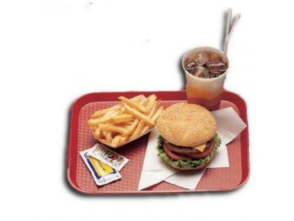 podnos fast food barva cervena 30 x 41 cm