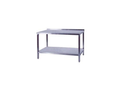 nerezovy pracovni stul s polici 1600 x 600 x 900 mm