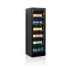 chladici skrin prosklene dvere tefcold cev 435 black