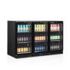 minibar prosklene kridlove dvere cerna tefcold db301h 3
