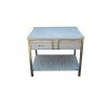 nerezovy pracovni stul s polici a 2x suplik 1100 x 600 x 900 mm
