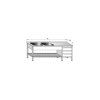 stul myci dvoudrezovy s plochou boxem a rostem sxhxv 1800 x 700 x 900 mm drez 400 x 400 x 250 mm