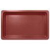 gastronadoba porcelanova gn 1 2 cervena mat hloubka 22 mm