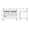 gril zahradni profi bbq m120 na drevene uhli pira